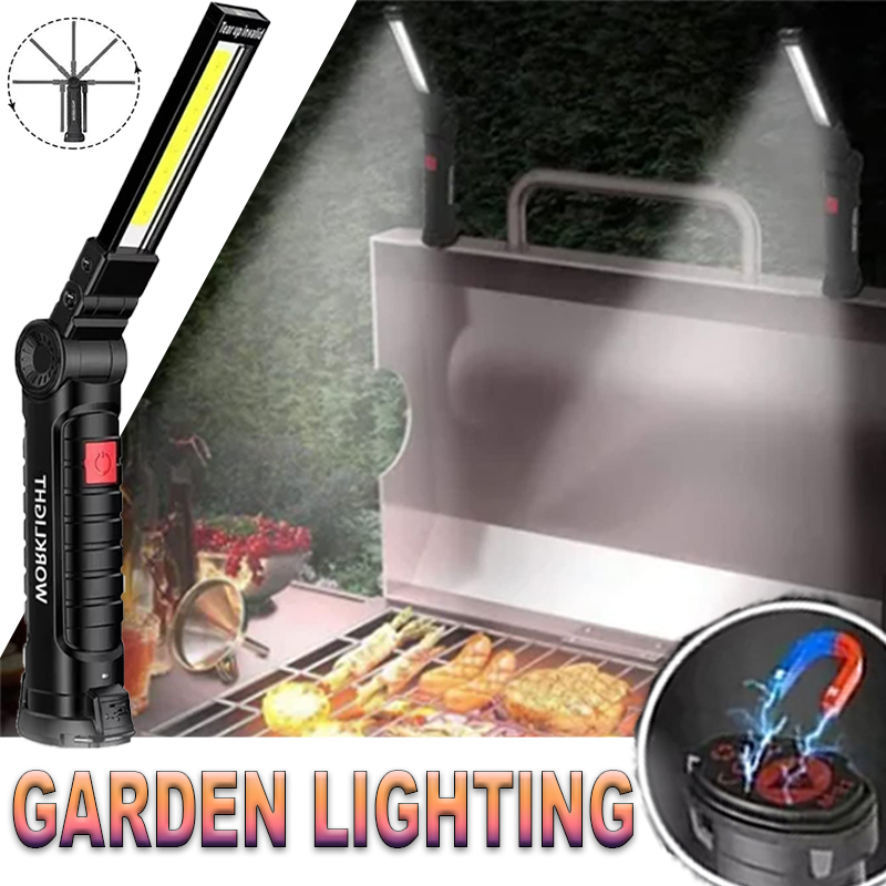 Outdoor Lighting Junction Box - Portable LED Flashlight with Magnetic Hook