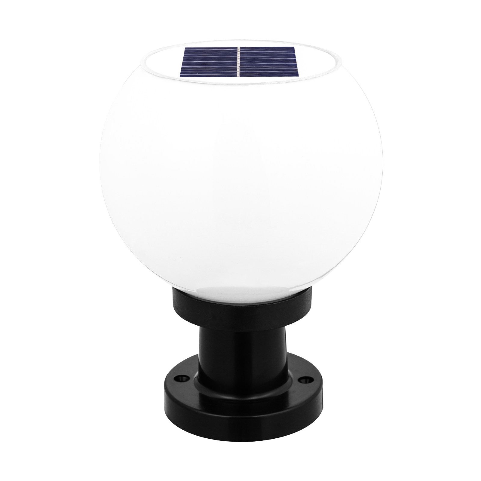 Outdoor Lighting Wall - Round LED Solar Wall Pillar Lamp