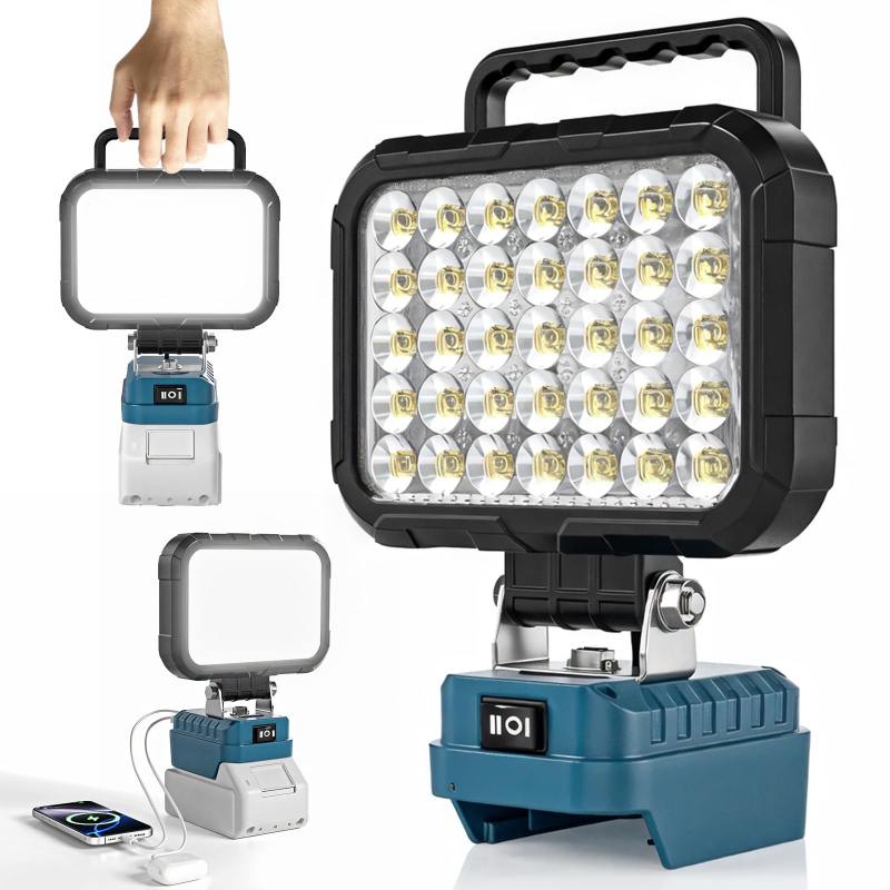 Outdoor Lighting Milwaukee - Cordless Construction Site Floodlight Portable LED
