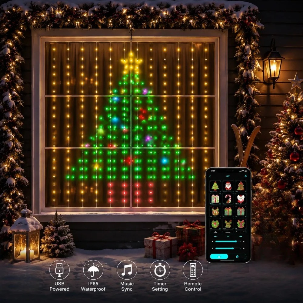 Outdoor LED Pixel Curtain Ligh - Outdoor Lighting Wall 评论和价格