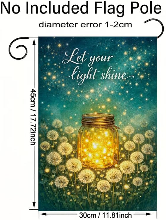 Garden Flag 12x18 Inch, Let Yo - Outdoor Lighting For Your Yard 评论和价格
