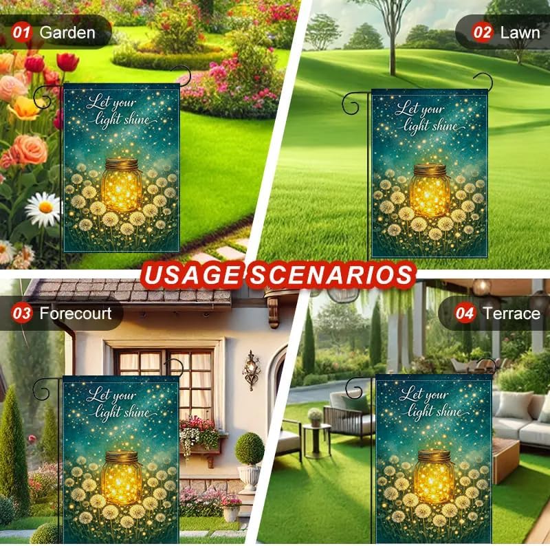 Garden Flag 12x18 Inch, Let Yo - Outdoor Lighting For Your Yard 评论和价格