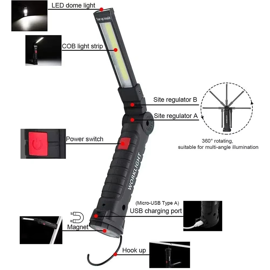 Portable LED Flashlight with M - Outdoor Lighting Junction Box 评论和价格
