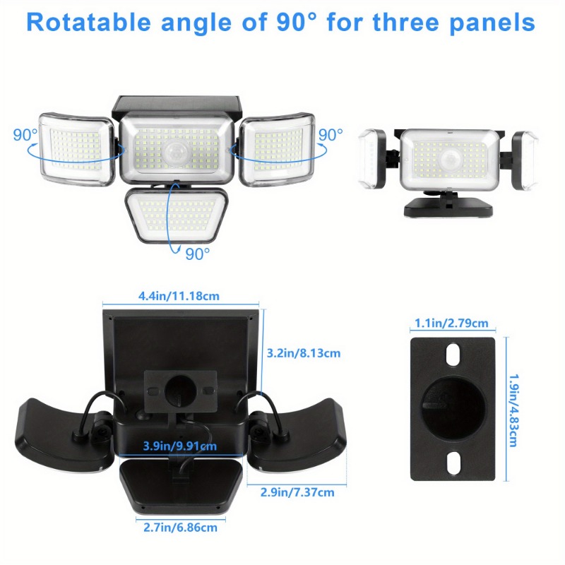 Solar Outdoor Light with 278 L - Outdoor Lighting For Your Yard 评论和价格