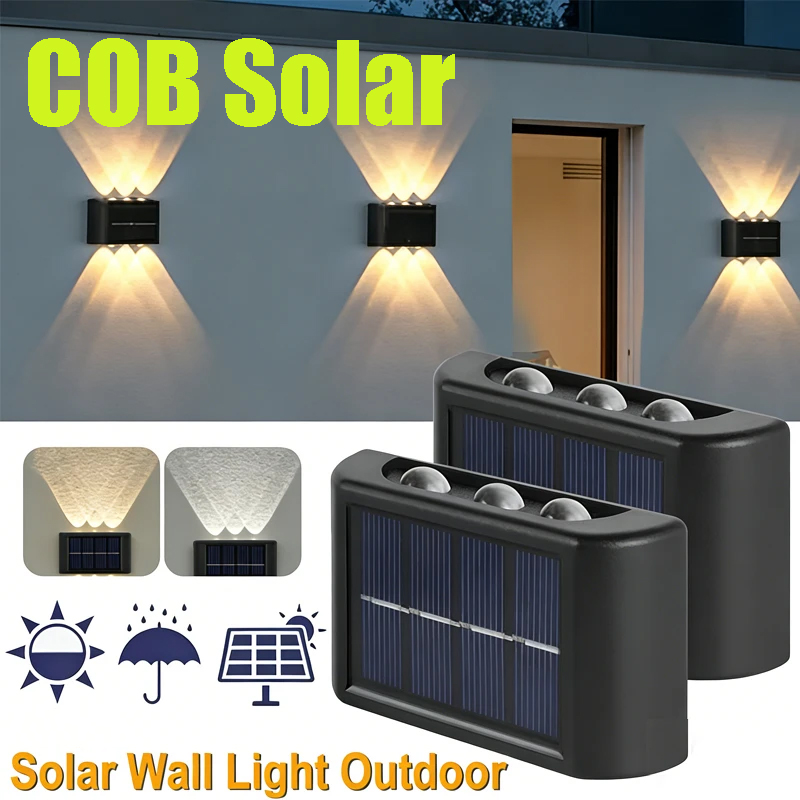 COB Solar Wall Lamp Outdoor Wa - Outdoor Lighting Wall 评论和价格