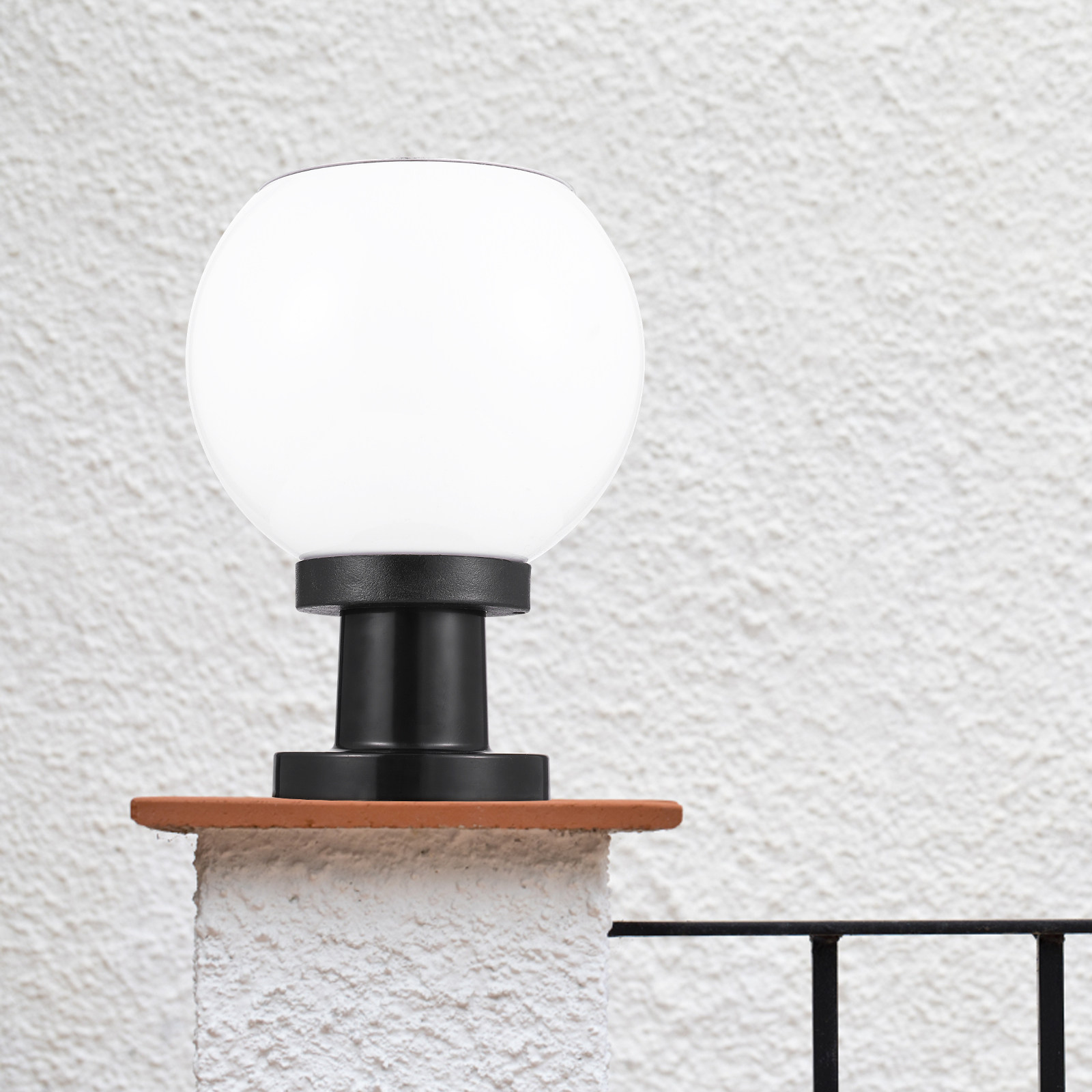 Round LED Solar Wall Pillar La - Outdoor Lighting Wall 评论和价格