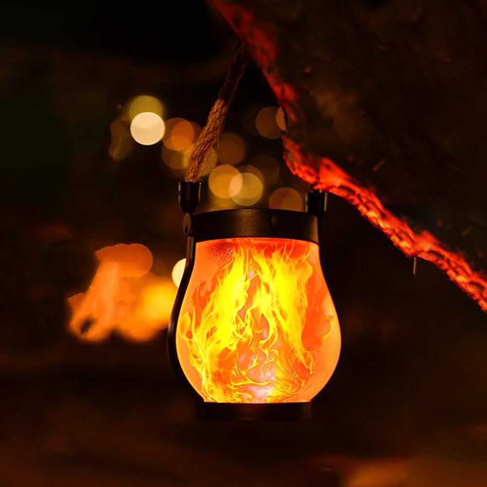 4/1pcs Solar Flame Lamp Flicke - Fire Torch Solar 评论和价格