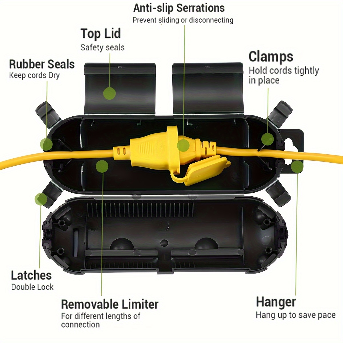 Extension Cord Plug Connection - Outdoor Lighting Extension Cord 评论和价格