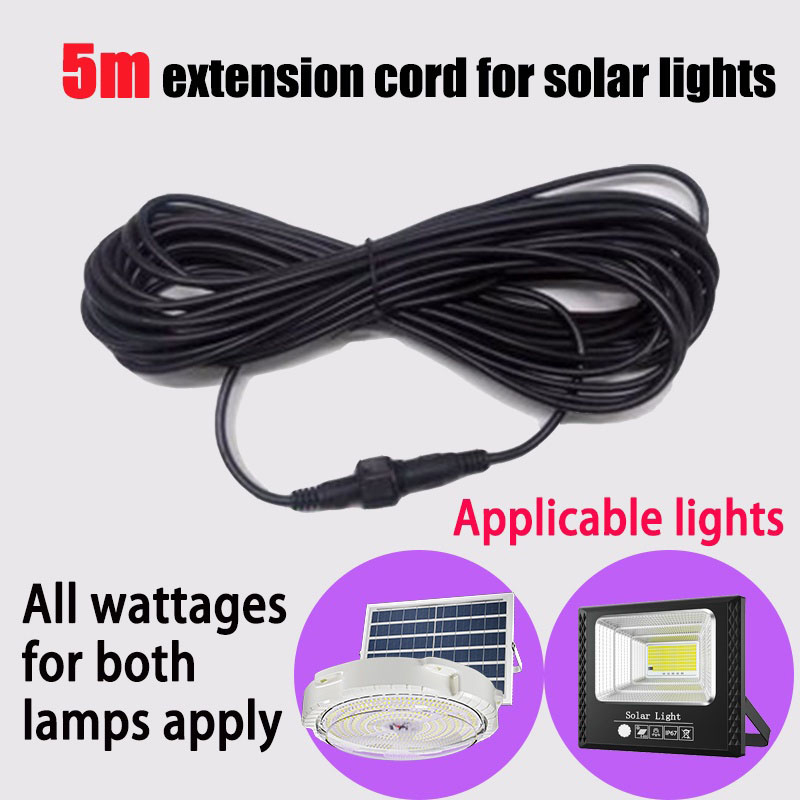 5m Double hole Plug Led Solar  - Outdoor Lighting Extension Cord 评论和价格