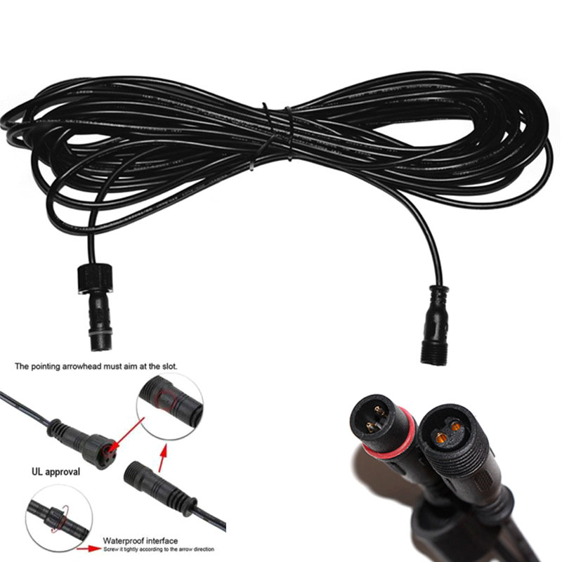 5m Double hole Plug Led Solar  - Outdoor Lighting Extension Cord 评论和价格