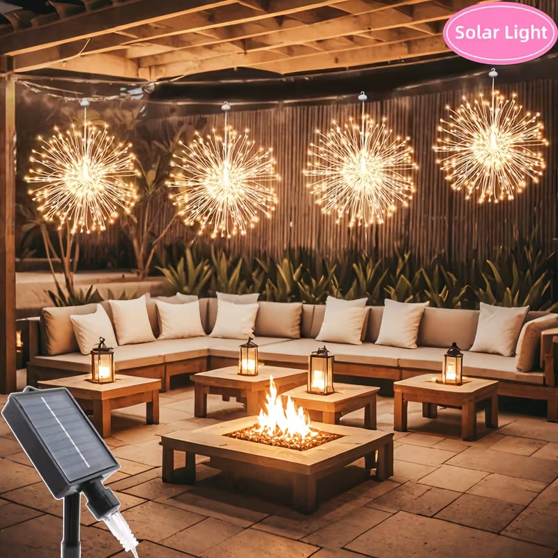 LED Solar Hanging Firework Lig - Outdoor Lighting For Your Yard 评论和价格