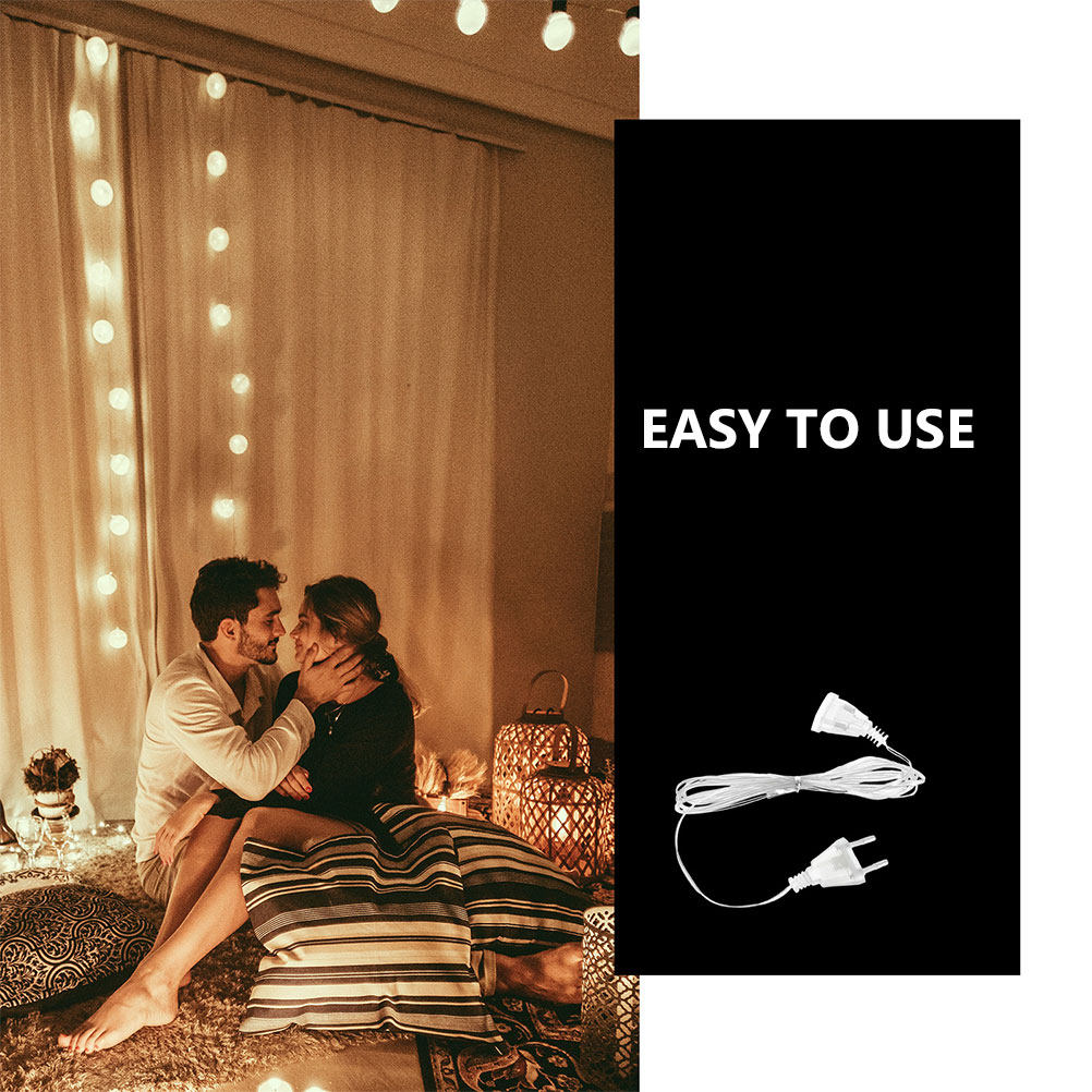 2Pcs LED Light Extension Cable - Outdoor Lighting Extension Cord 评论和价格