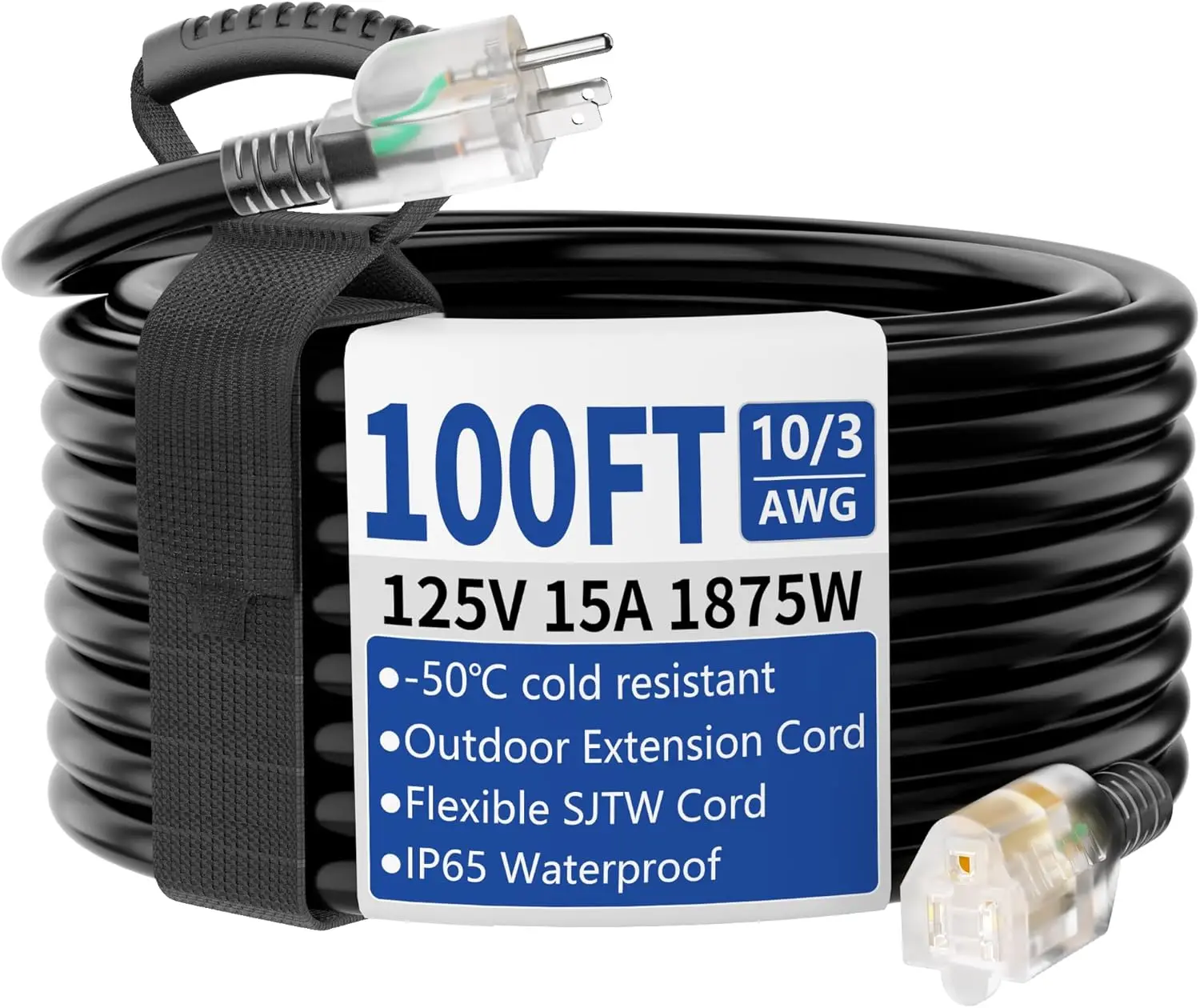 100ft Outdoor/Indoor Extension - Outdoor Lighting Extension Cord 评论和价格