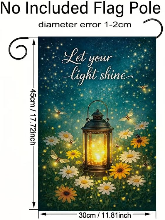 Garden Flag 12x18 Inch, Let Yo - Outdoor Lighting For Your Yard 评论和价格