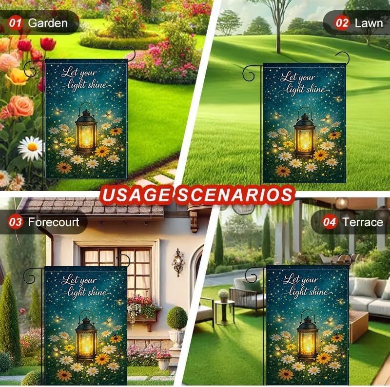 Garden Flag 12x18 Inch, Let Yo - Outdoor Lighting For Your Yard 评论和价格