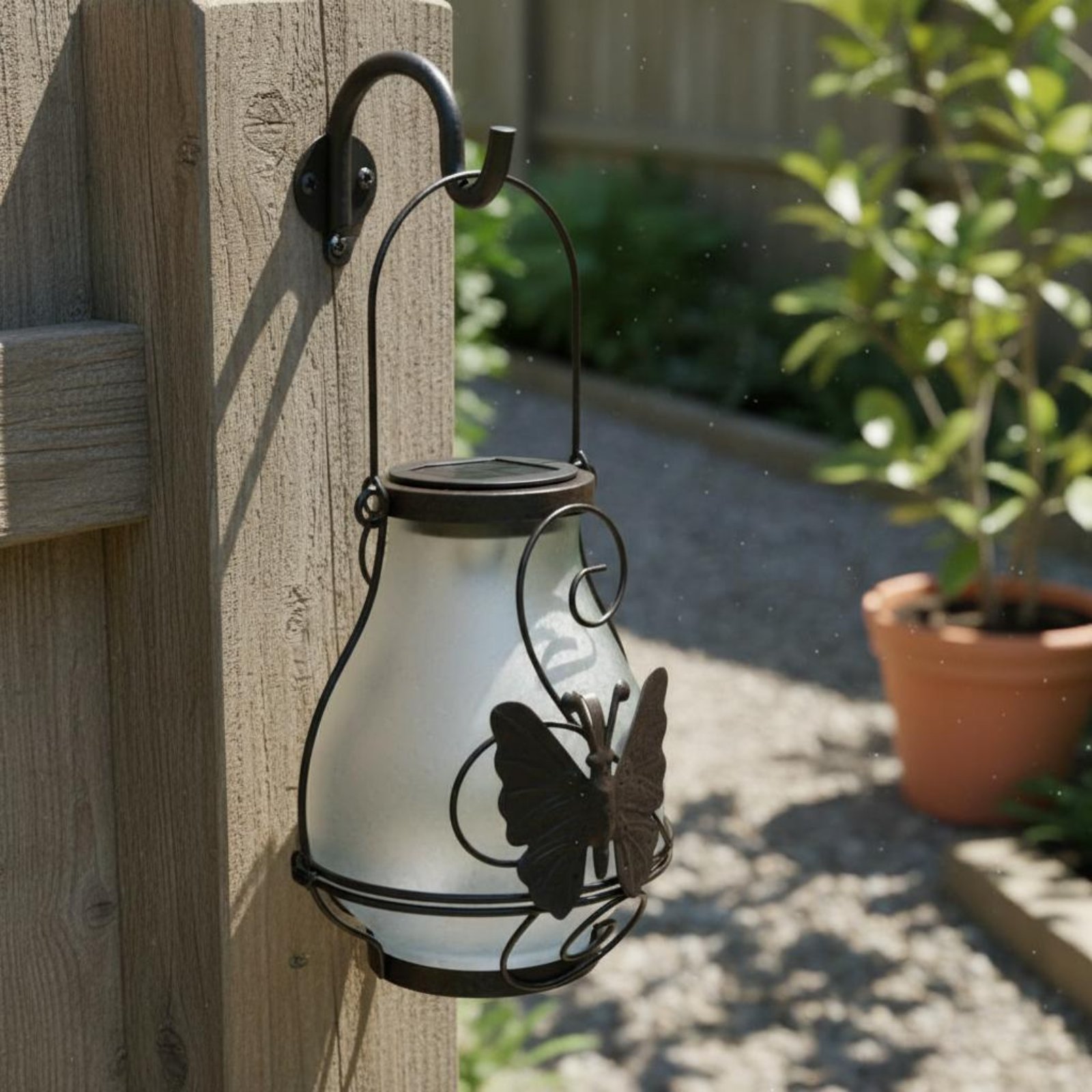 Solar Butterfly Lantern Waterp - Outdoor Lighting Wall 评论和价格
