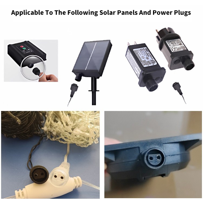Outdoor 2Pin LED Connector wit - Outdoor Lighting Extension Cord 评论和价格