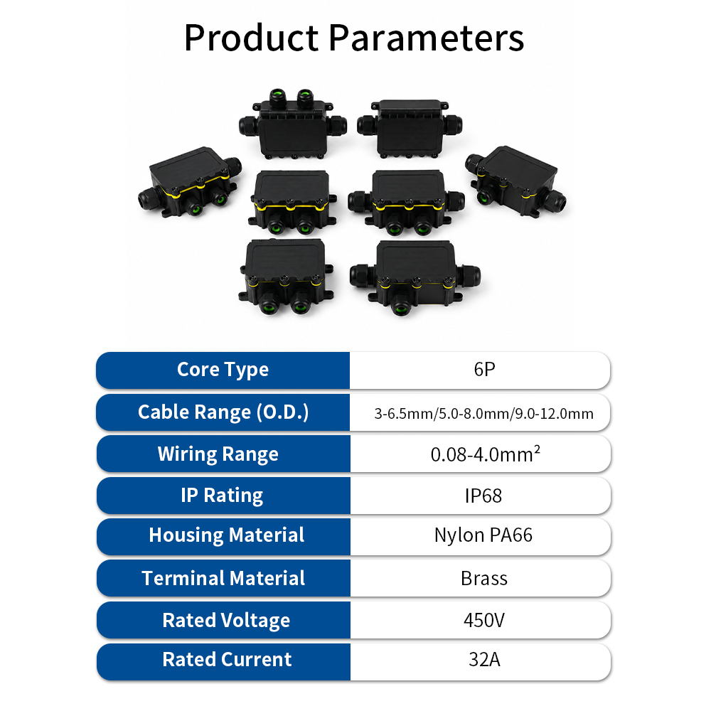 IP68 Waterproof Junction Box 2 - Outdoor Lighting Extension Cord 评论和价格