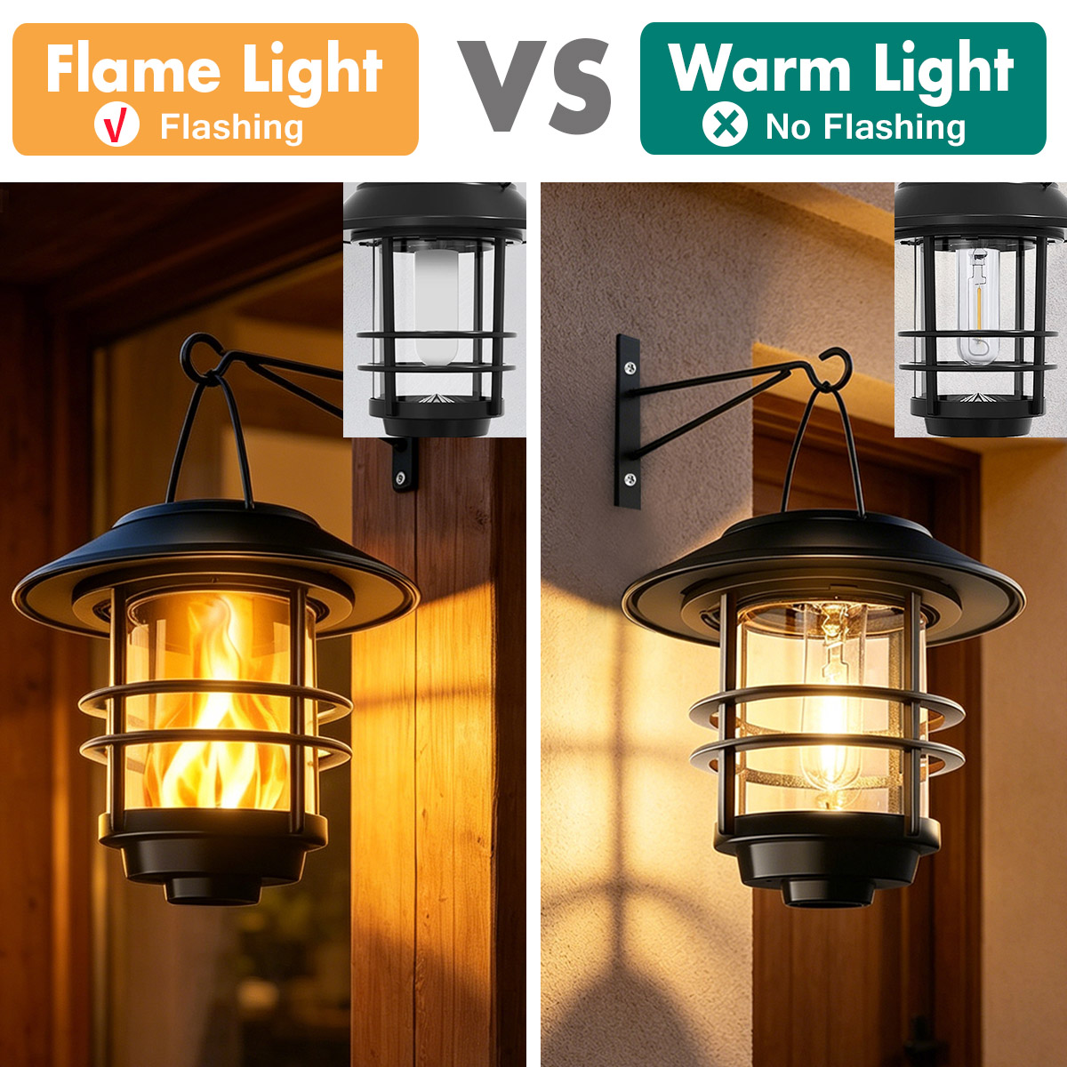 1pcs Solar Hanging Lantern Out - Fire Torch Solar 评论和价格