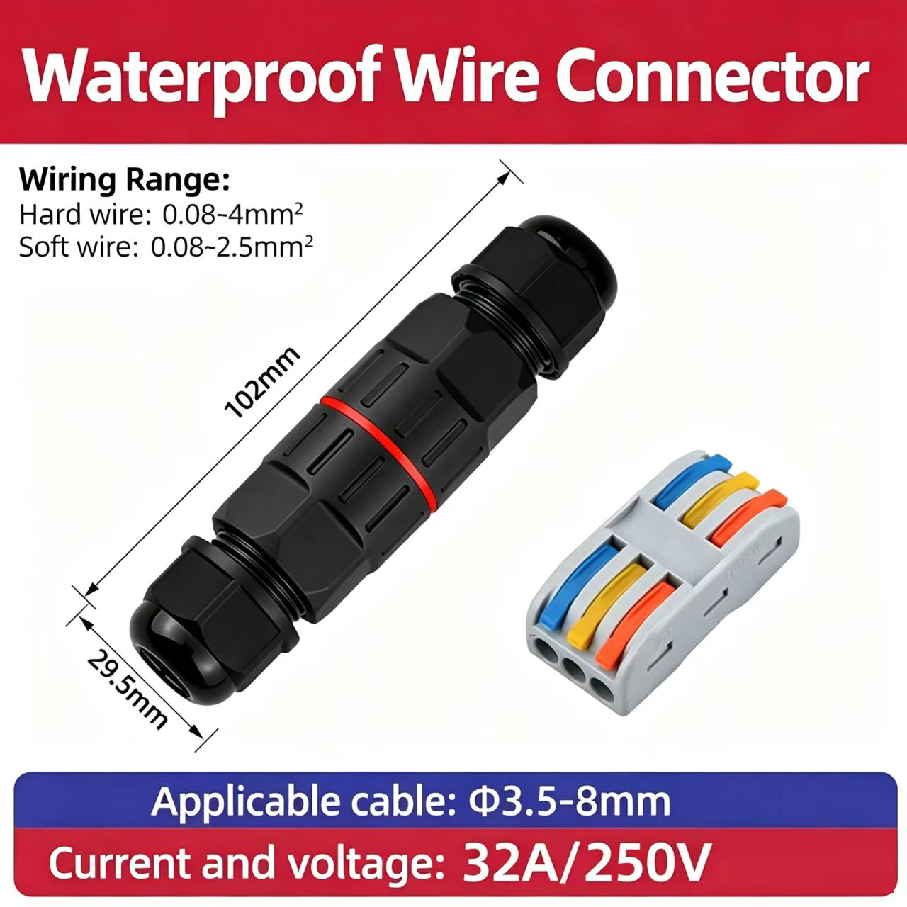2 Pin 3 Pin Quick Connect Wire - Outdoor Lighting Extension Cord 评论和价格