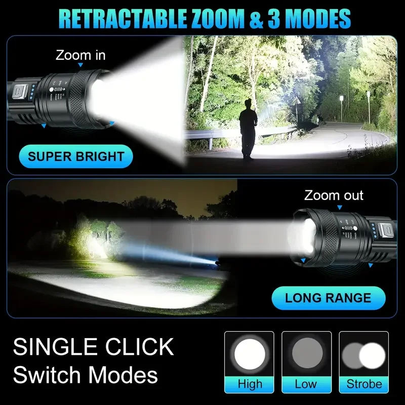 Tactical LED Flashlight 2000LM - Outdoor Lighting Junction Box 评论和价格