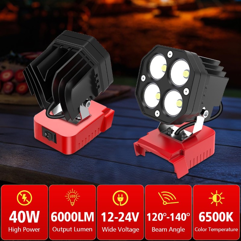 Portable Wireless Construction - Outdoor Lighting Milwaukee 评论和价格