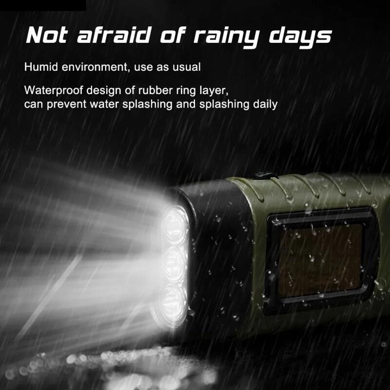 Hand Crank Solar Powered Recha - Fire Torch Solar 评论和价格