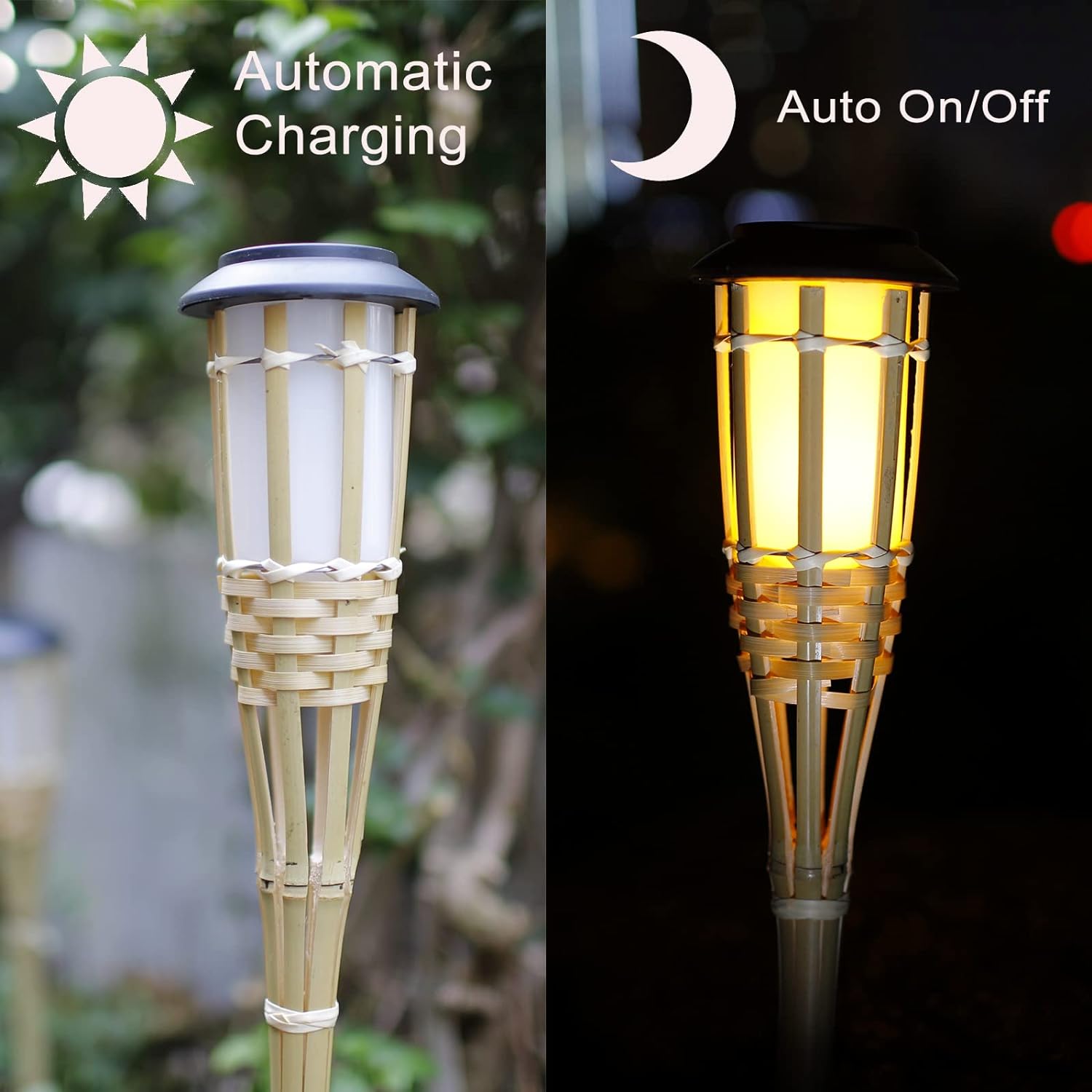 Solar Lamps LED Flame Effect L - Fire Torch Solar 评论和价格